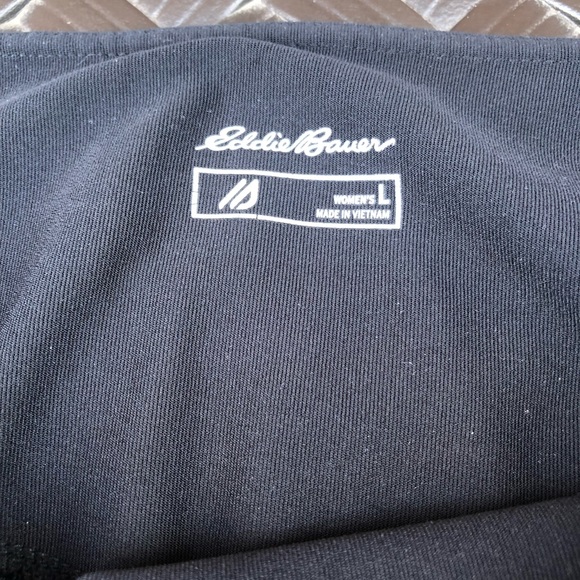 Eddie Bauer Womens Athletic Cropped Leggings Black Size Large - Picture 9 of 9